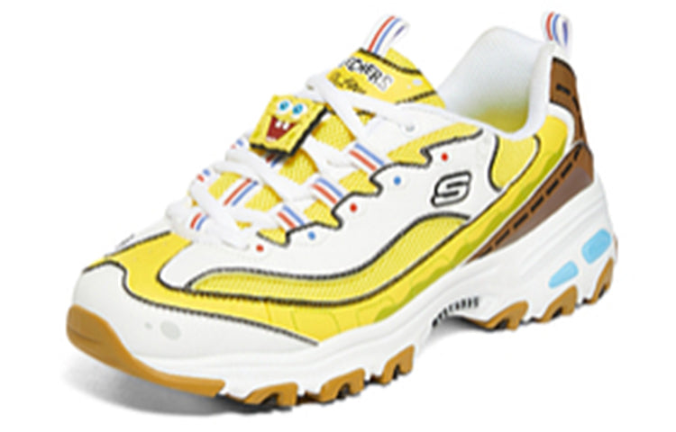 (WMNS) Skechers Spongebob x D'Lites 'Yellow Brown' 896098-WYL