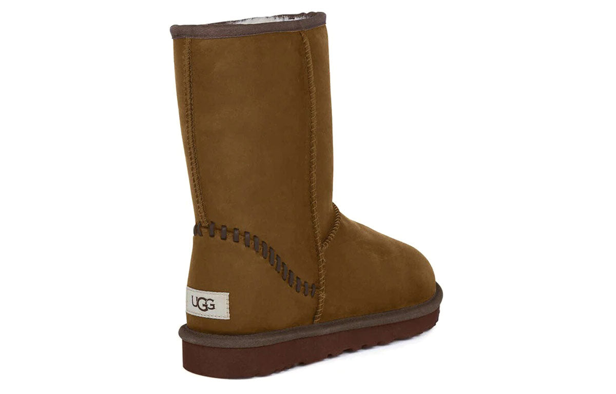 UGG Classic Short Deco Snow Boots Brown 1110042-CHE