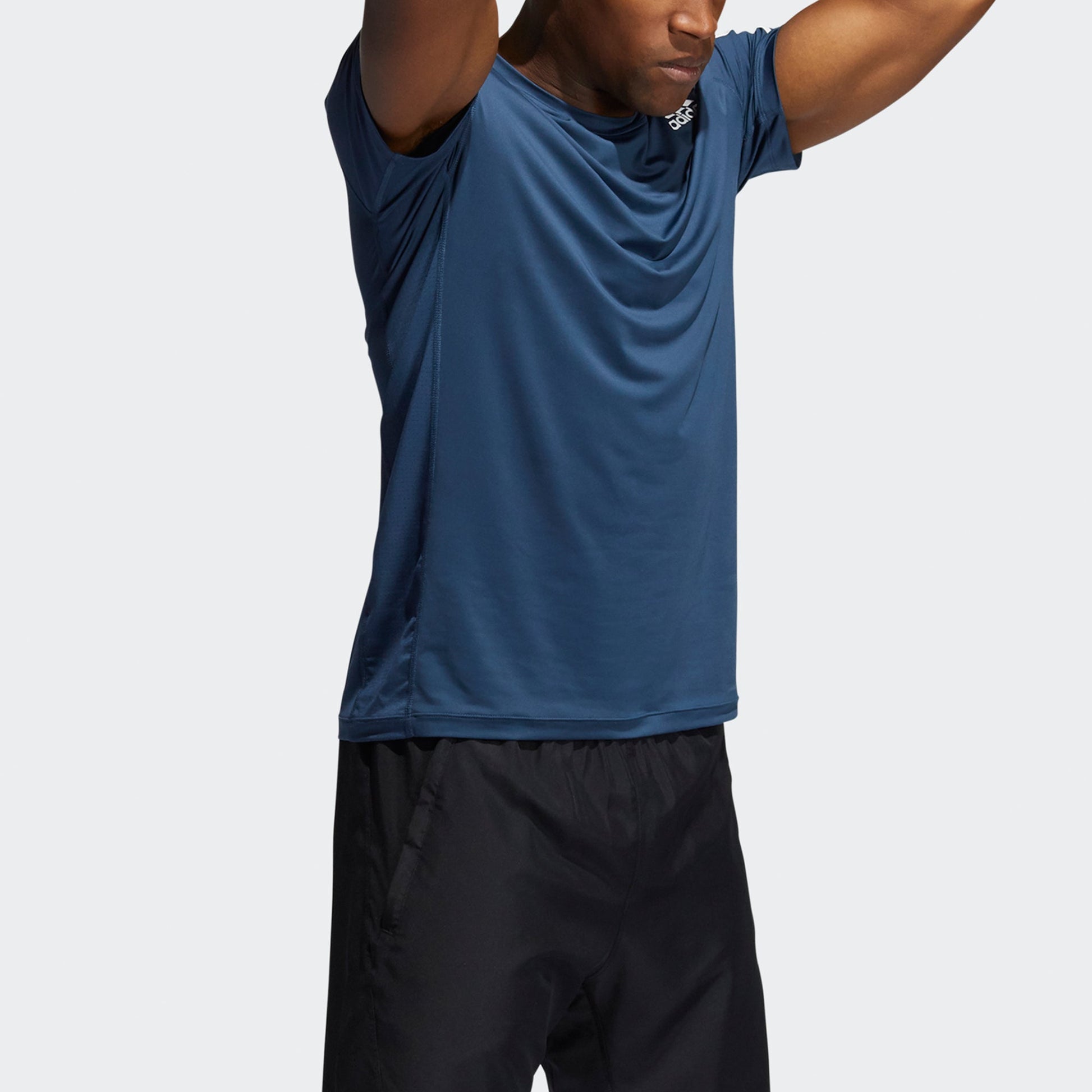 adidas TF Turf SS FTD 3S Sports Short Sleeve Navy Blue GM0507