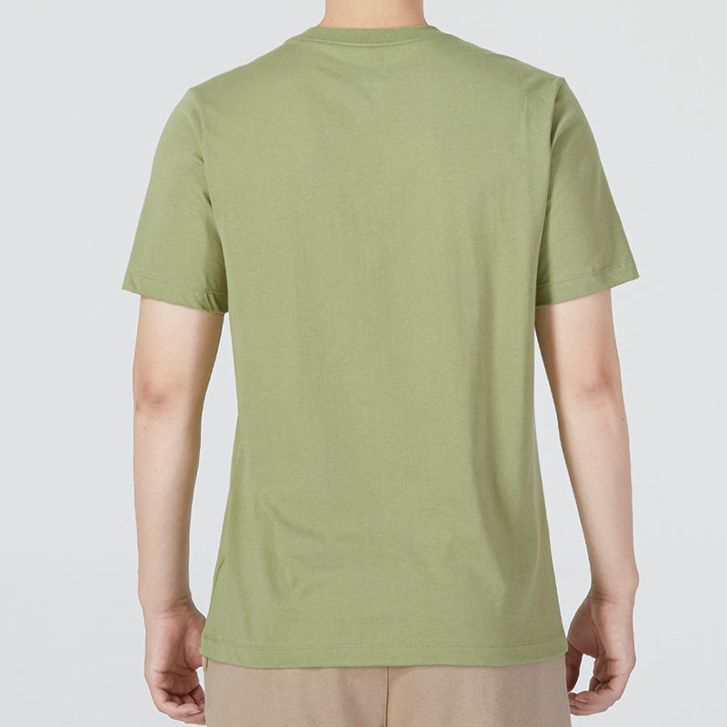 Men's Nike Large Alphabet Logo Printing Breathable Round Neck Casual Sports Short Sleeve Green T-Shirt AR5007-334