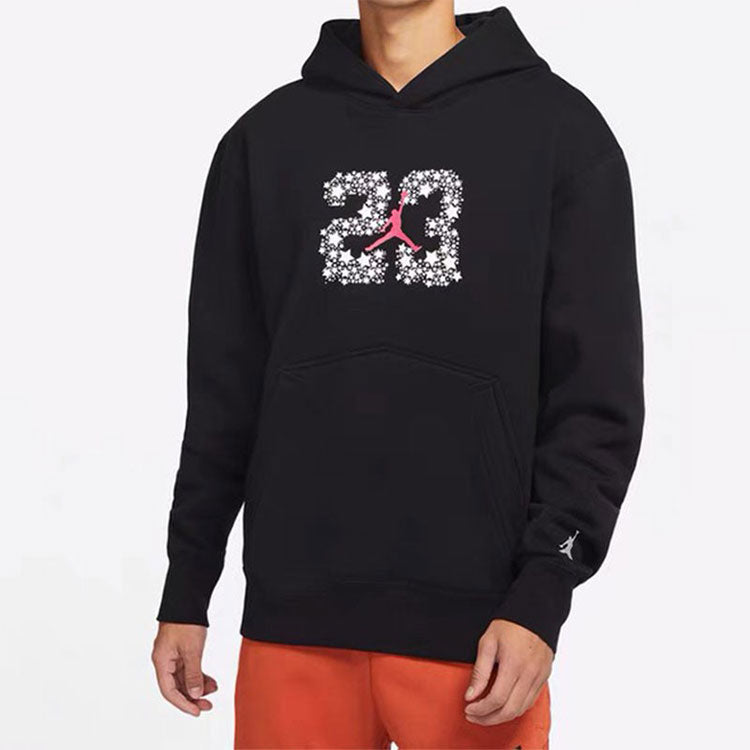 Men's Air Jordan Sport Fleece Knit Pullover Hooded Sports Black DJ0220-010