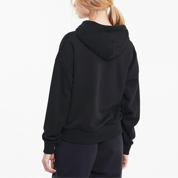(WMNS) PUMA Casual Sports Long Sleeves Stay Warm Hoodie Black 599314-01