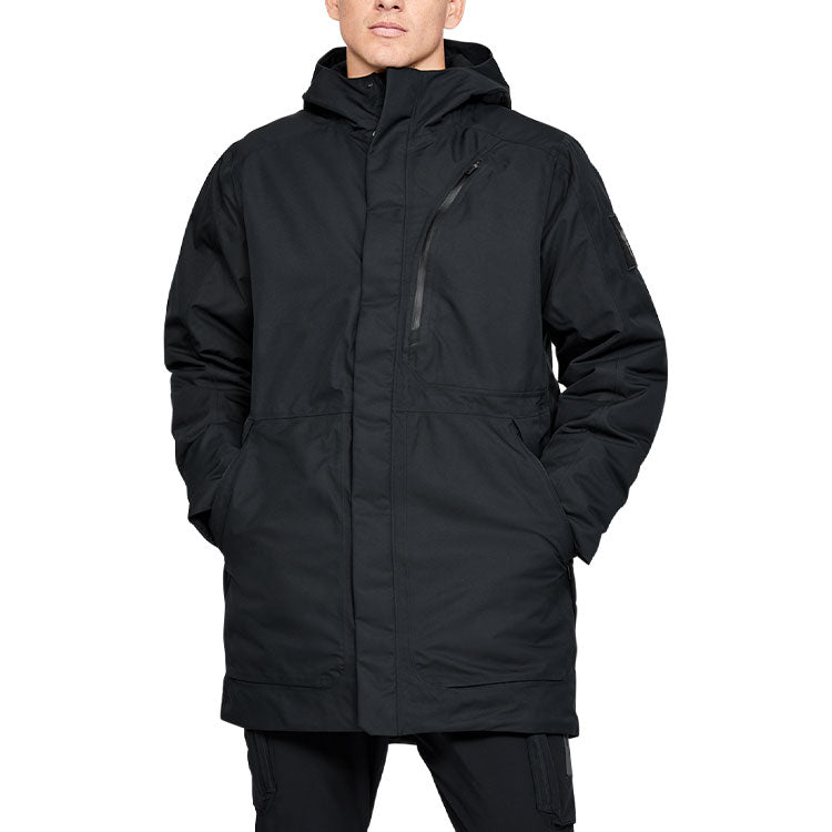 Under Armour Project Rock Unstoppable Waterproof Down Parka 'Black' 1346093-001