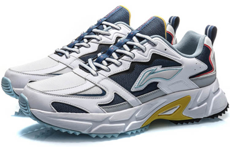 Li-Ning Retro Running Shoes 'Deep Water Duck Blue' ARLQ001-3