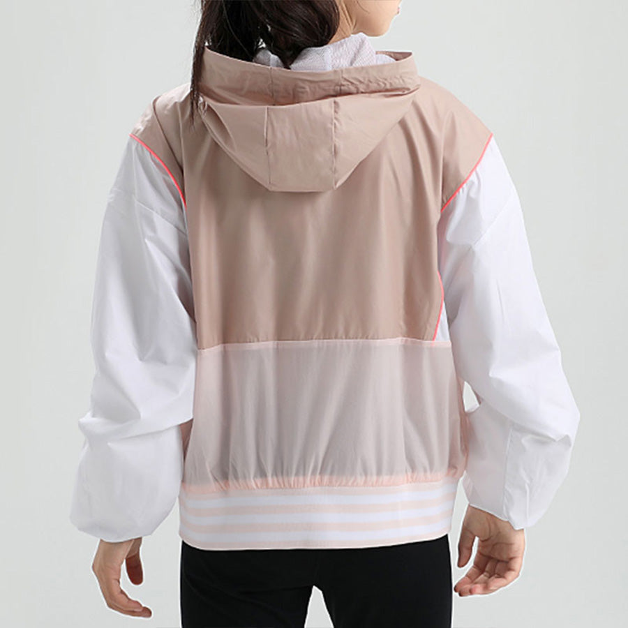 (WMNS) adidas neo MUST HAVES BLOCK Colorblock Logo Windproof Jacket Pink GF0127