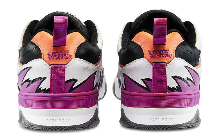 Vans Brux Wc Wear-resistant Non-Slip Retro Sports Shoe White Purple VN0A4BH4V8H