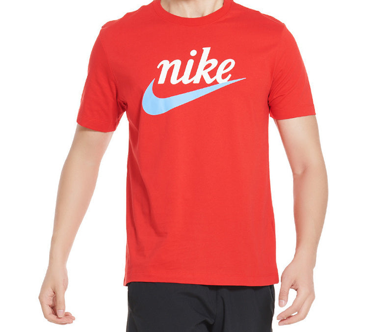 Men's Nike Sportswear Large Short Sleeve Red T-Shirt BV7679-657