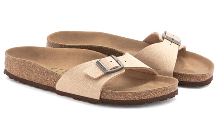 (WMNS) Birkenstock Madrid Birko-Flor White Narrow Fit 'Pink' 1020504