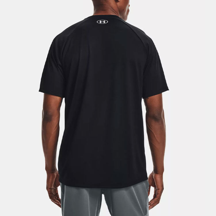 Men's Under Armour 2.0 Boxed Casual Alphabet Printing Training Sports Short Sleeve Black 1366479-001