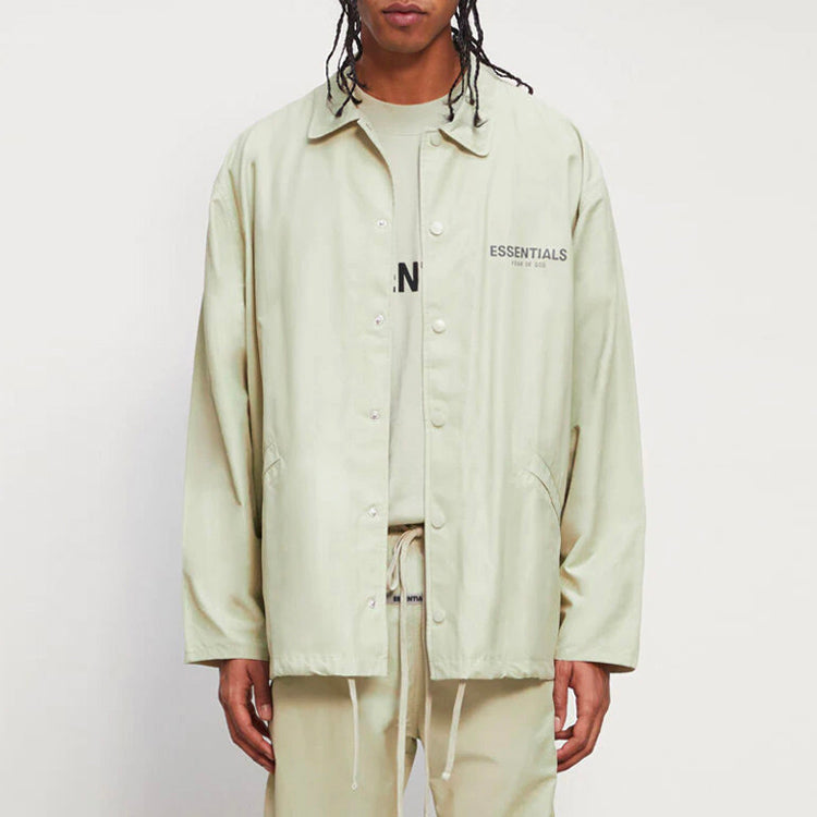 Fear of God Essentials FW20 Coach Jacket Sage 0202250500022012