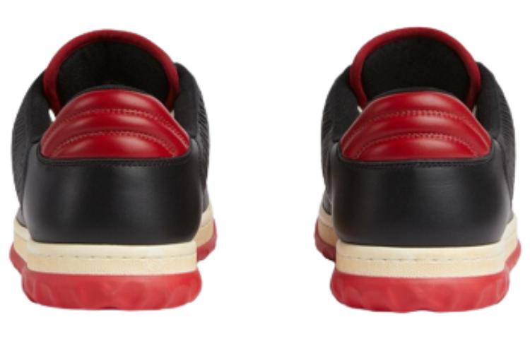 Gucci Mac80 Sneaker with Interlocking G embroidery 'Black Red' 762611-AACNW-1051