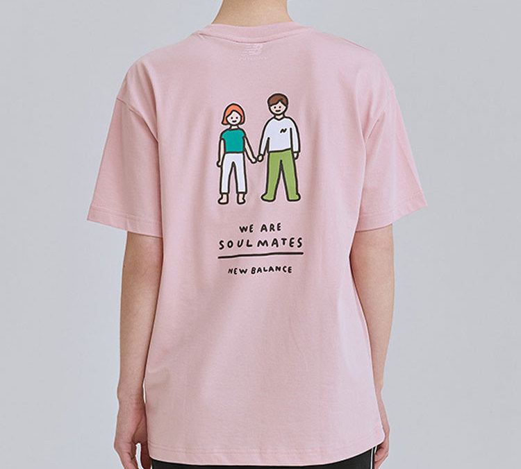 New Balance x ZERO PRO ZERO Unisex Printing Tee Pink NBNEA2N014-26