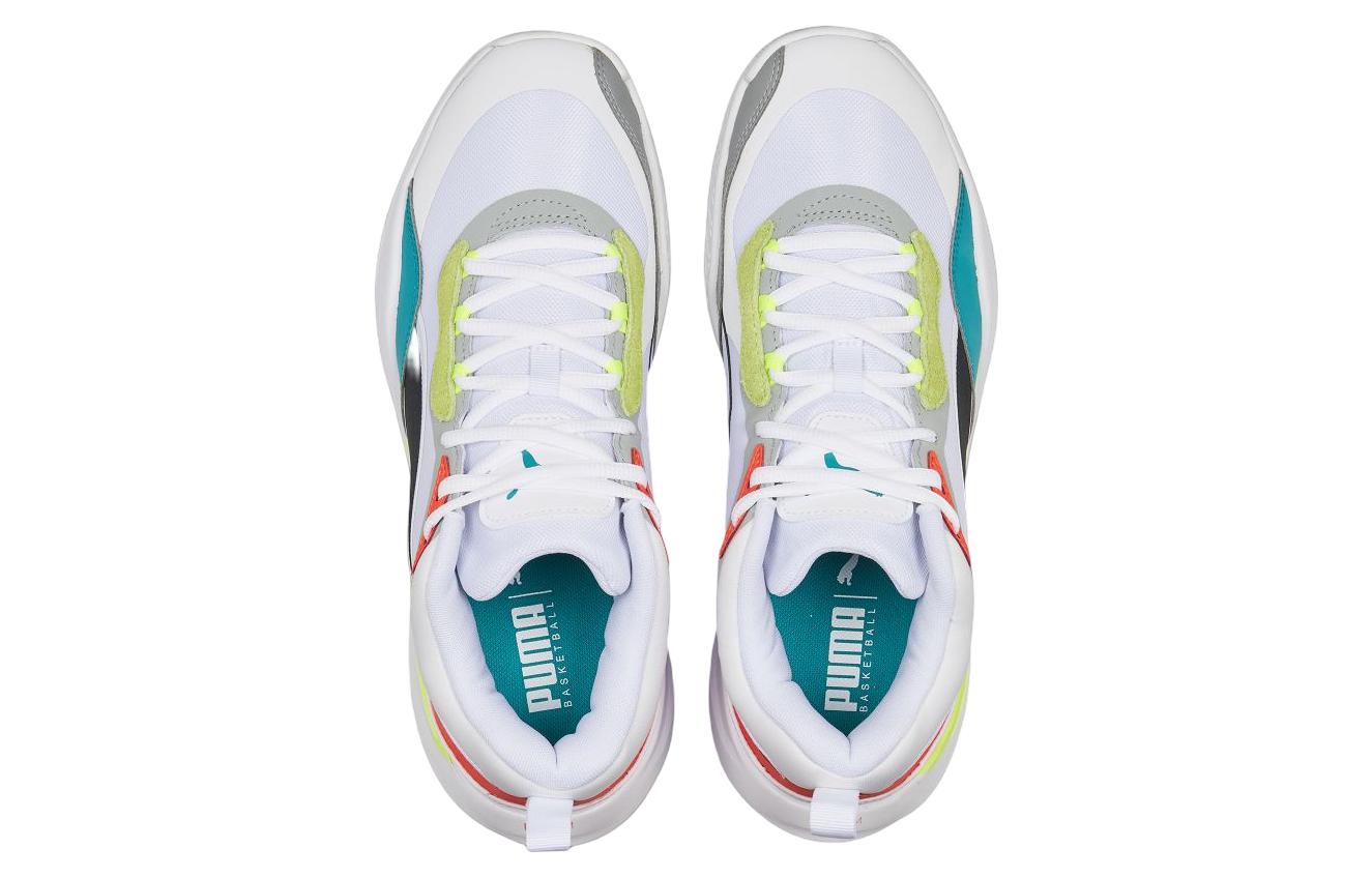 PUMA Playmaker Pro 'White Fiery Coral Lime' 377572-02