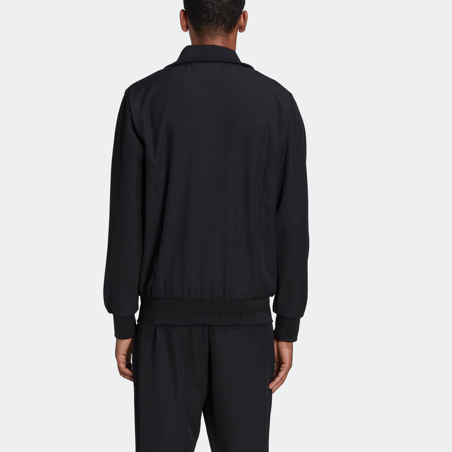Men's adidas originals x Spezial Crossover Chest Brand Logo Stand Collar Sports Jacket Black HC0403