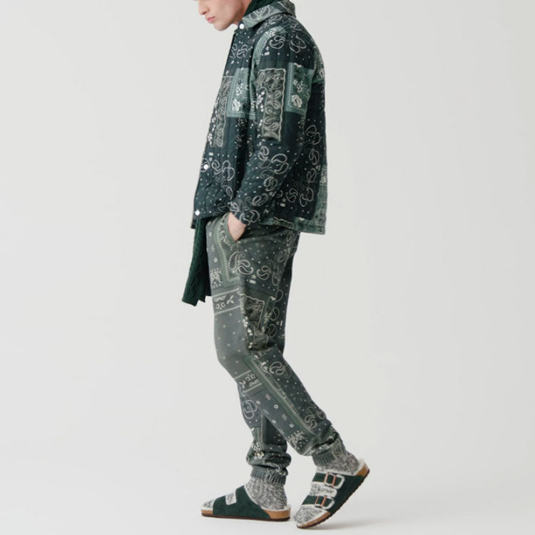 KITH Deconstructed Bandana Quarter Zip 'Stadium' KH2651-302