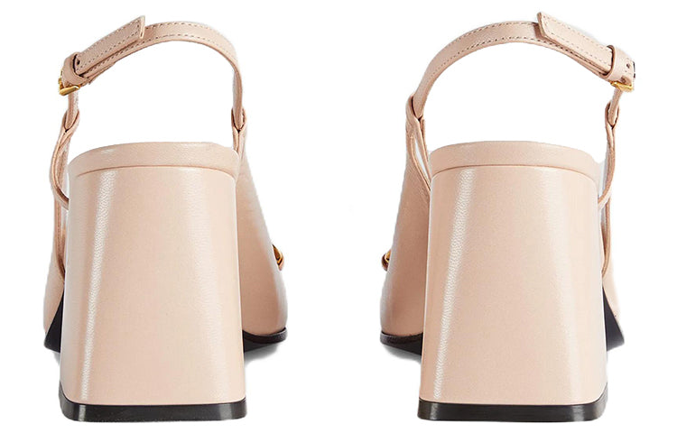 (WMNS) Gucci Horsebit Mid Heel Slingback 'Neutral' 643892-C9D00-6705
