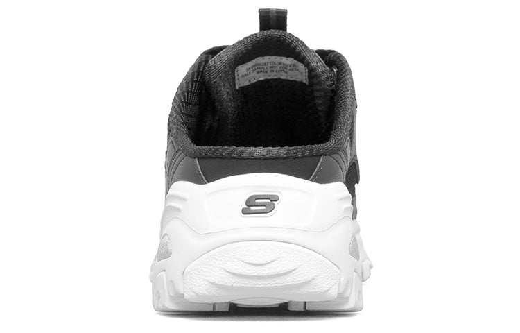 (WMNS) Skechers D'lites Chunky Shoes Black 66666282-BLK