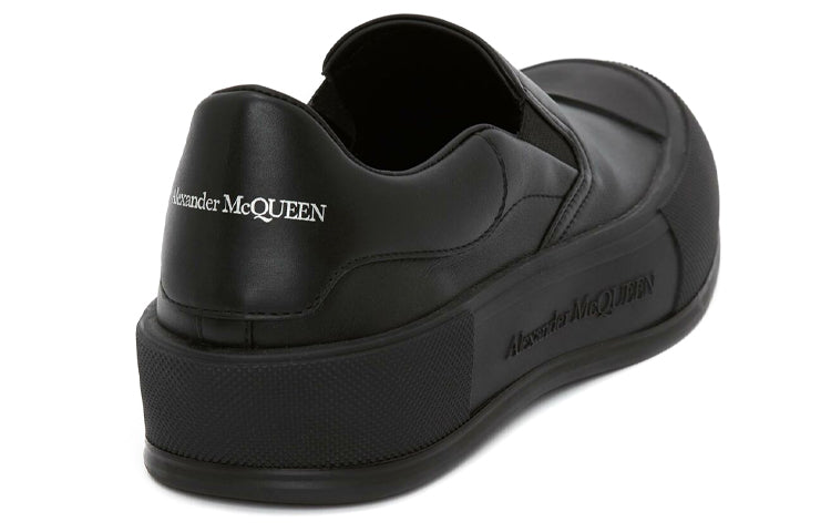 Alexander McQueen Deck Skate Plimsoll 'Black' 654595WHZT81000