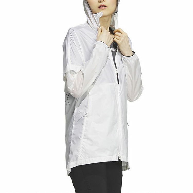 (WMNS) adidas Terrex Windbreaker Jacket 'White' HY4699