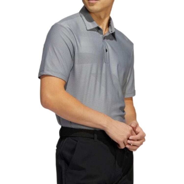 adidas Jacquard Polo Shirt 'Grey' HA9169