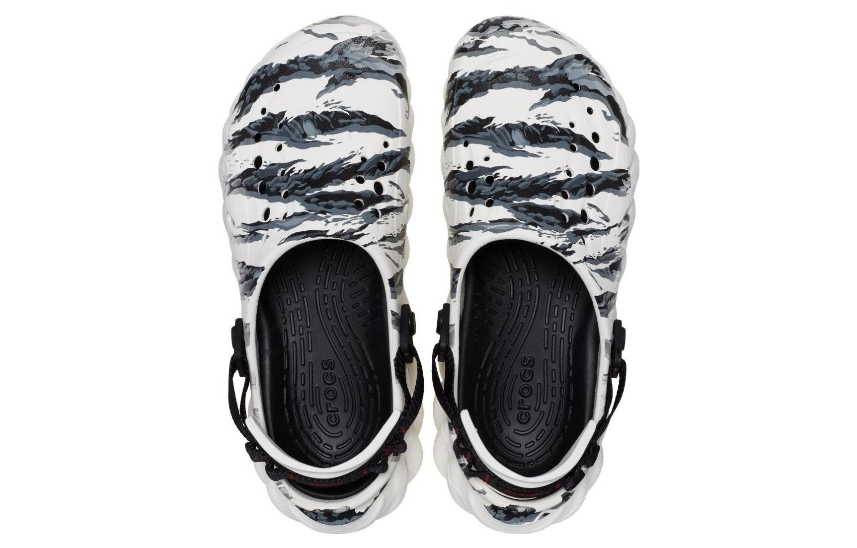 Crocs Echo Tiger Clog 'White Black' 208418-103