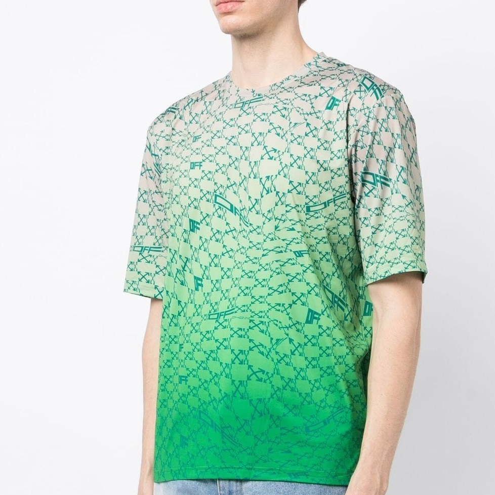 Off-White Arrows Print Ombr Effect Tee OMVA034F22FAB0015055