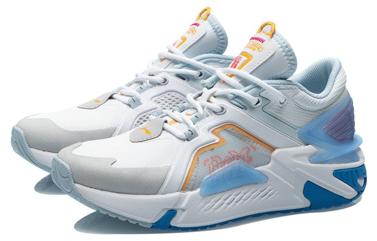 (WMNS) Li-Ning 001 Ti 'White Blue Purple' AGLR008-1