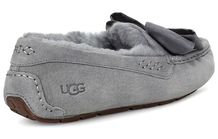 (WMNS) UGG Clara Glam Bow Slip on Grey 1103131-GYS