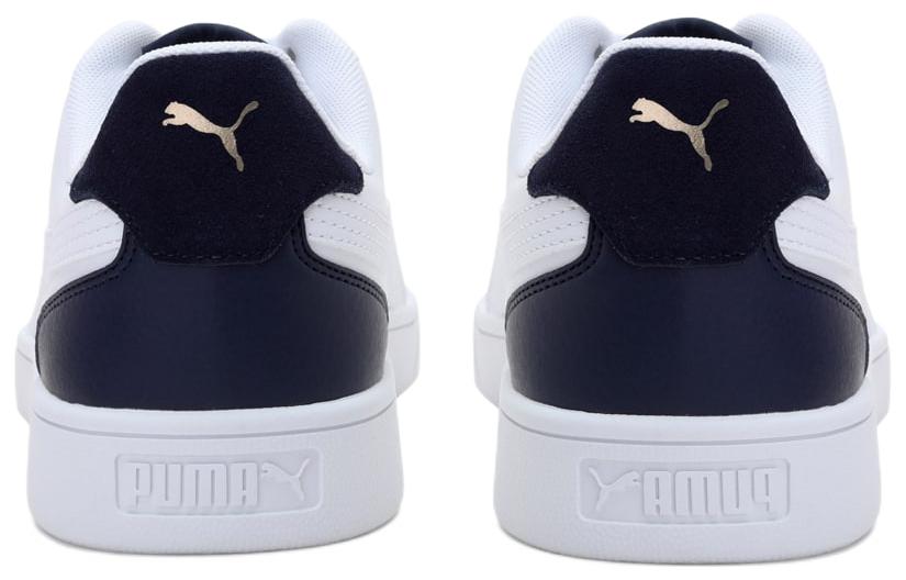 PUMA Shuffle Casual Skateboarding Shoes Unisex White Black 382141-05