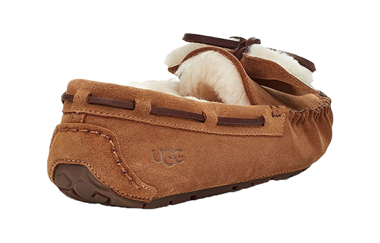 (WMNS) UGG Dakota Double Bow (Bowknot) Chestnut 1118913-CHE