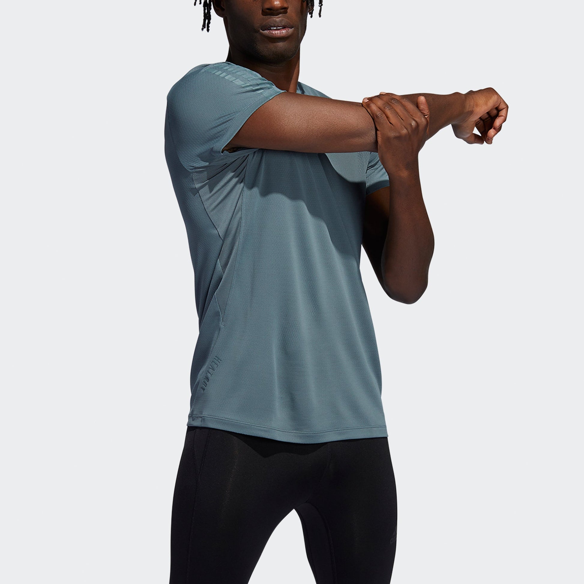 Men's adidas H.Rdy 3s Tee Intense Training Sports Short Sleeve Blue T-Shirt HF4215