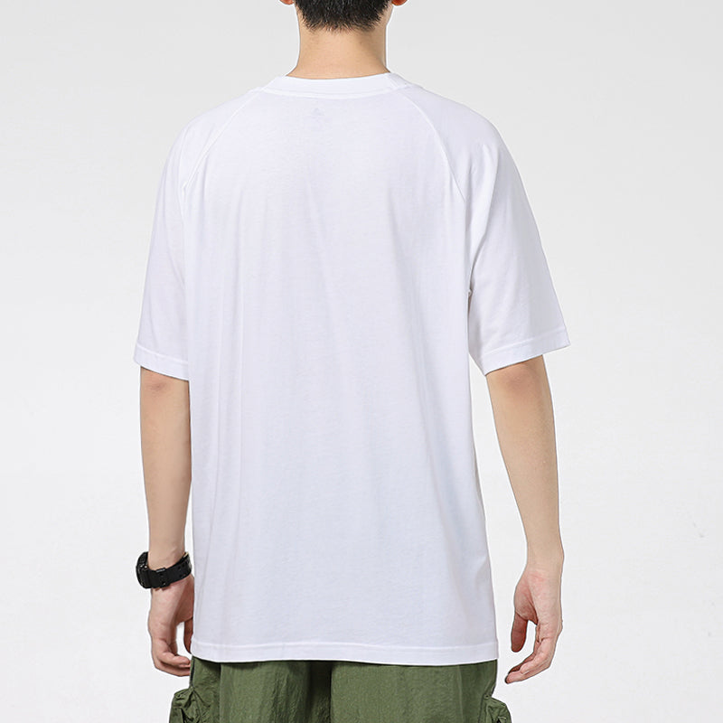 adidas U Big Logo T Leisure Sports Crewneck Letter Print Short Sleeve White H60663