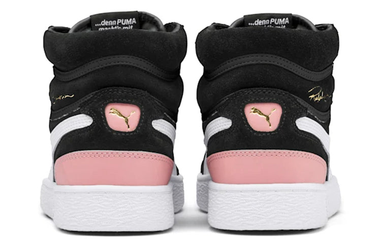 (WMNS) PUMA Ralph Sampson Mid Suede 'Black Bridal Rose' 371067-01
