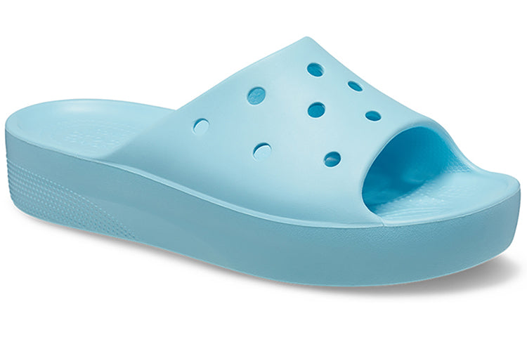 (WMNS) Crocs Classic Platform Slide 'Arctic' 208180-411