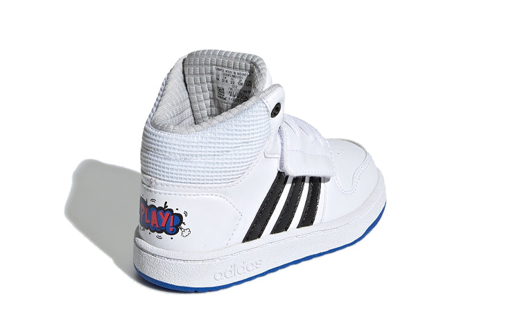 (TD) adidas adidas Hoops 2.0 Mid 'White Black Blue' EE8551