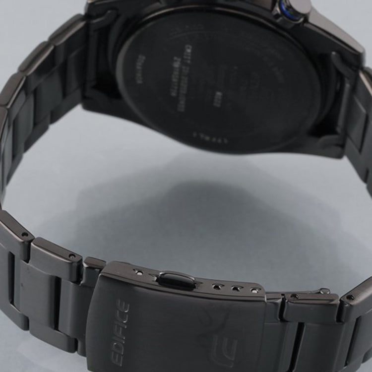Men's CASIO Black quartz Watch 50mm Black Stainless Steel Case Strap Mens EQB-1200DC-1A