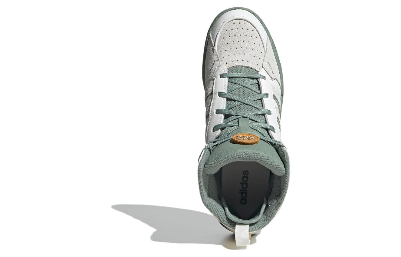 adidas Neo 100DB Basketball Shoes 'Grey White Olive Green'  IG1572