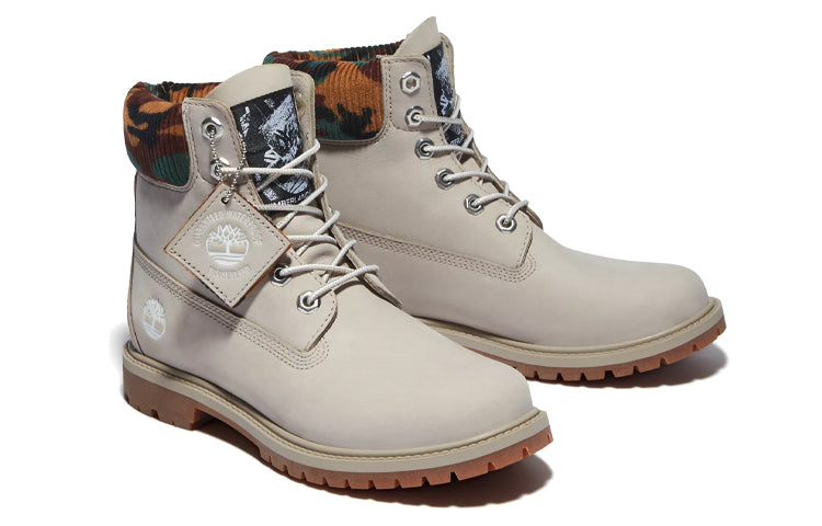 (WMNS) Timberland Heritage 6 Inch Waterproof Boots 'Beige Nubuck with Camo' A2M83K51