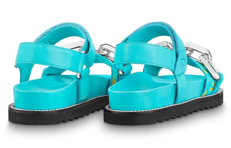 (WMNS) LOUIS VUITTON Paseo Comfort Flat Sandals 'Blue' 1A90QC