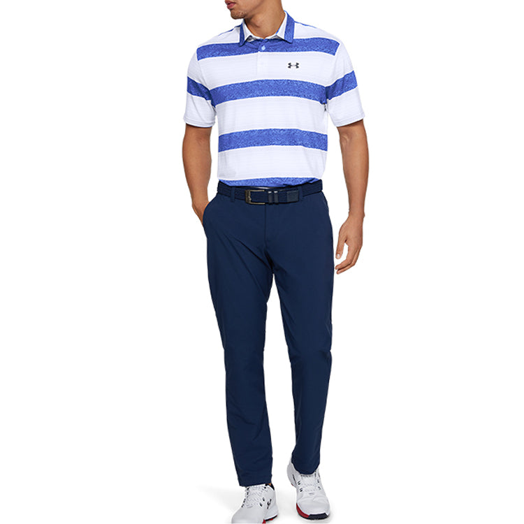 Under Armour Playoff 2.0 Polo Shirt 'White Blue' 1327037-123
