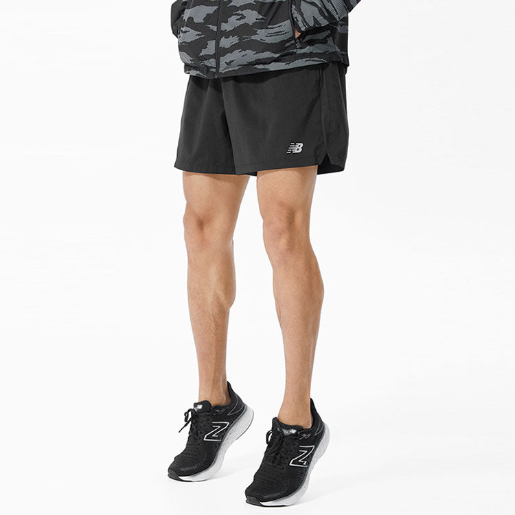 New Balance Basic 5 Inch Short Asia Sizing 'Black' AMS93187-BK