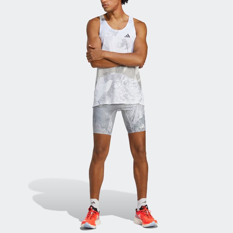 adidas Adizero Singlet 'White Grey' IA9340