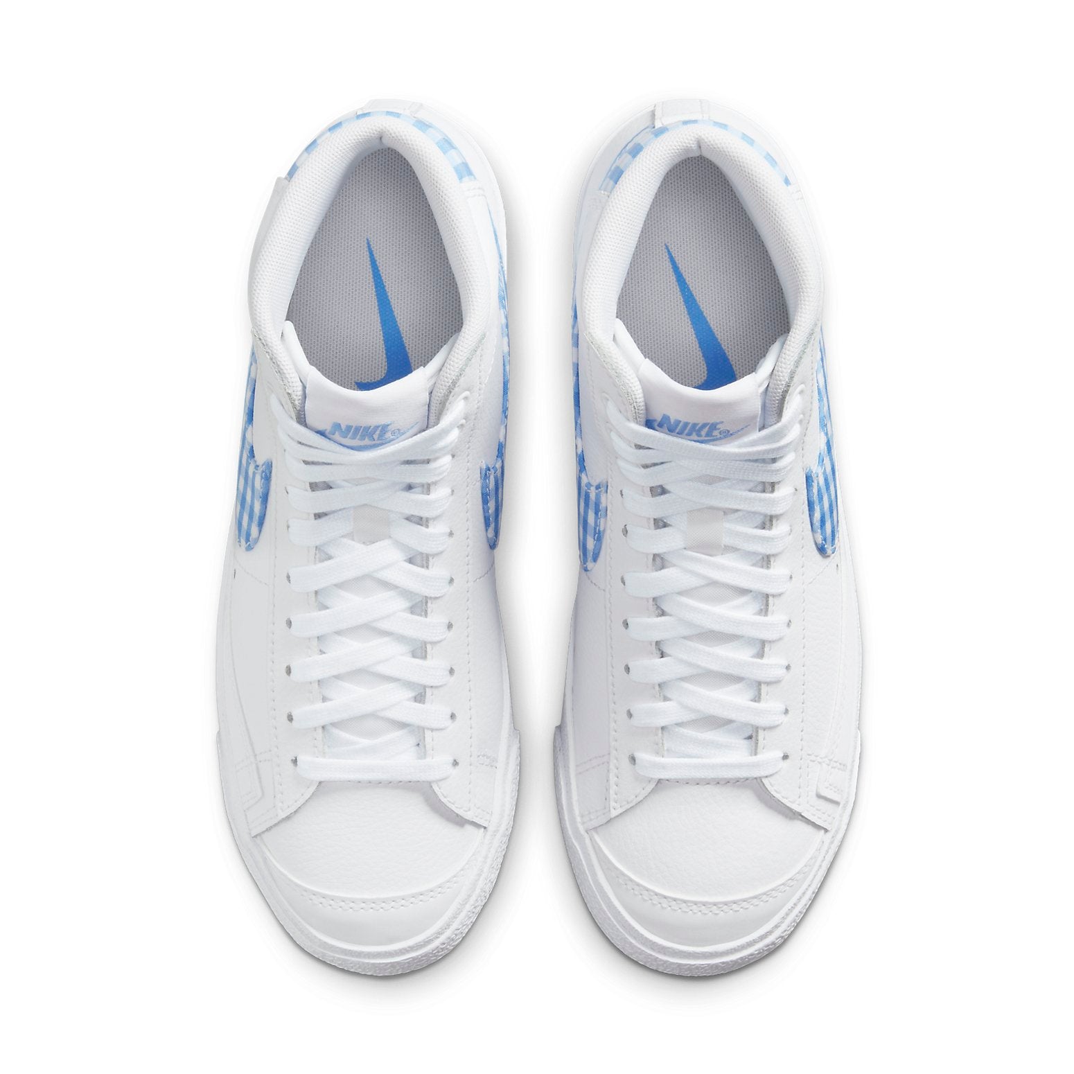 (WMNS) Nike Blazer Mid '77 'University Blue Gingham' FD9163-100