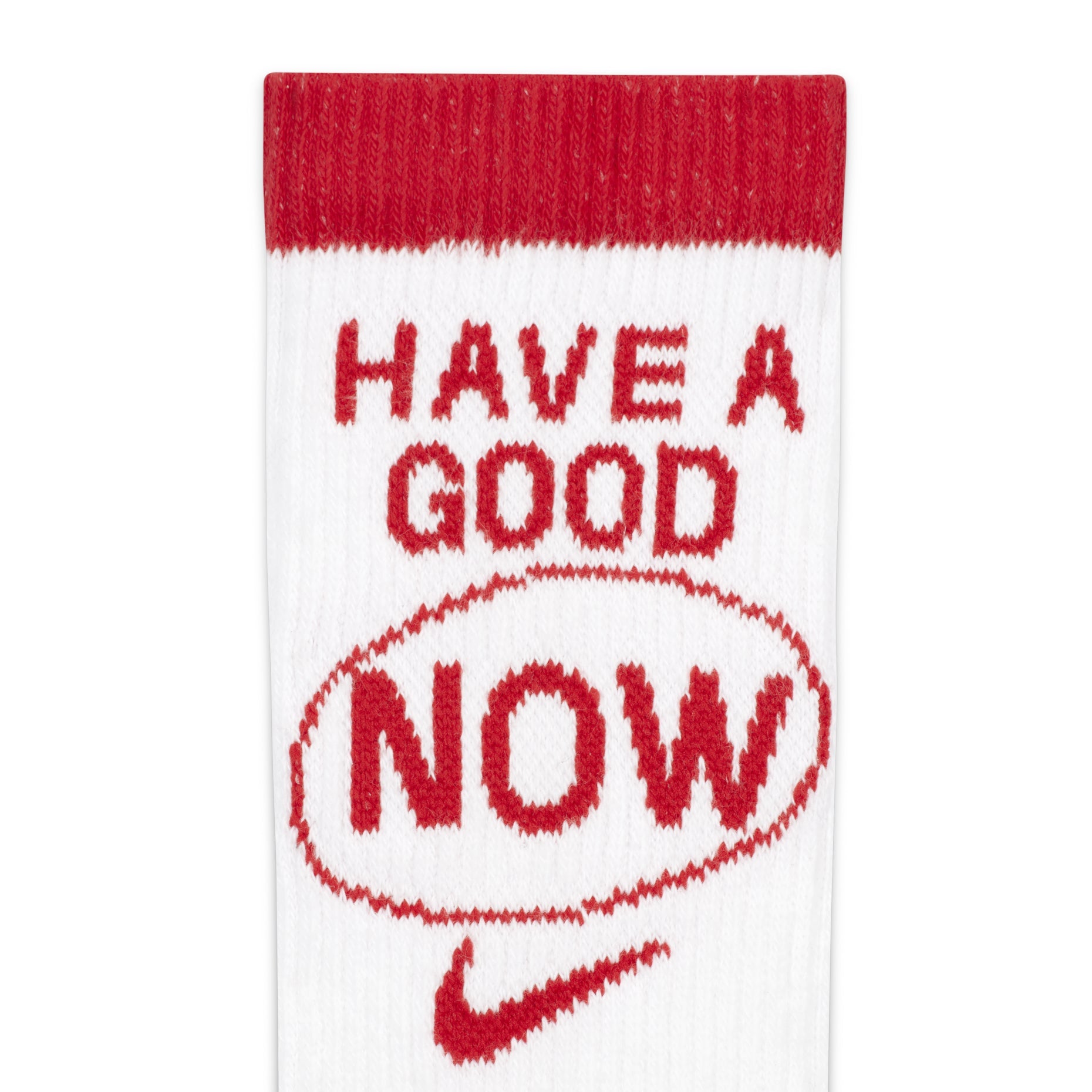 Nike Everyday Plus Cushioned Crew Socks 'White Red' DQ7709-100