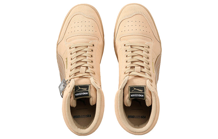 (WMNS) PUMA X Wind And Sea Ralph Sampson 'Brown Gold Gray' 375581-03
