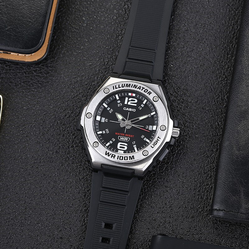 CASIO Quartz Limited Edition Waterproof Mens Black Analog MWA-100H-1A