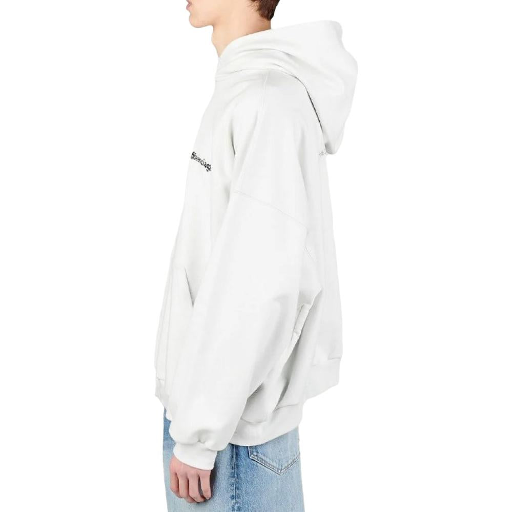 Balenciaga BB Corp Cotton Hoodie 'White' 713677TOVP19081