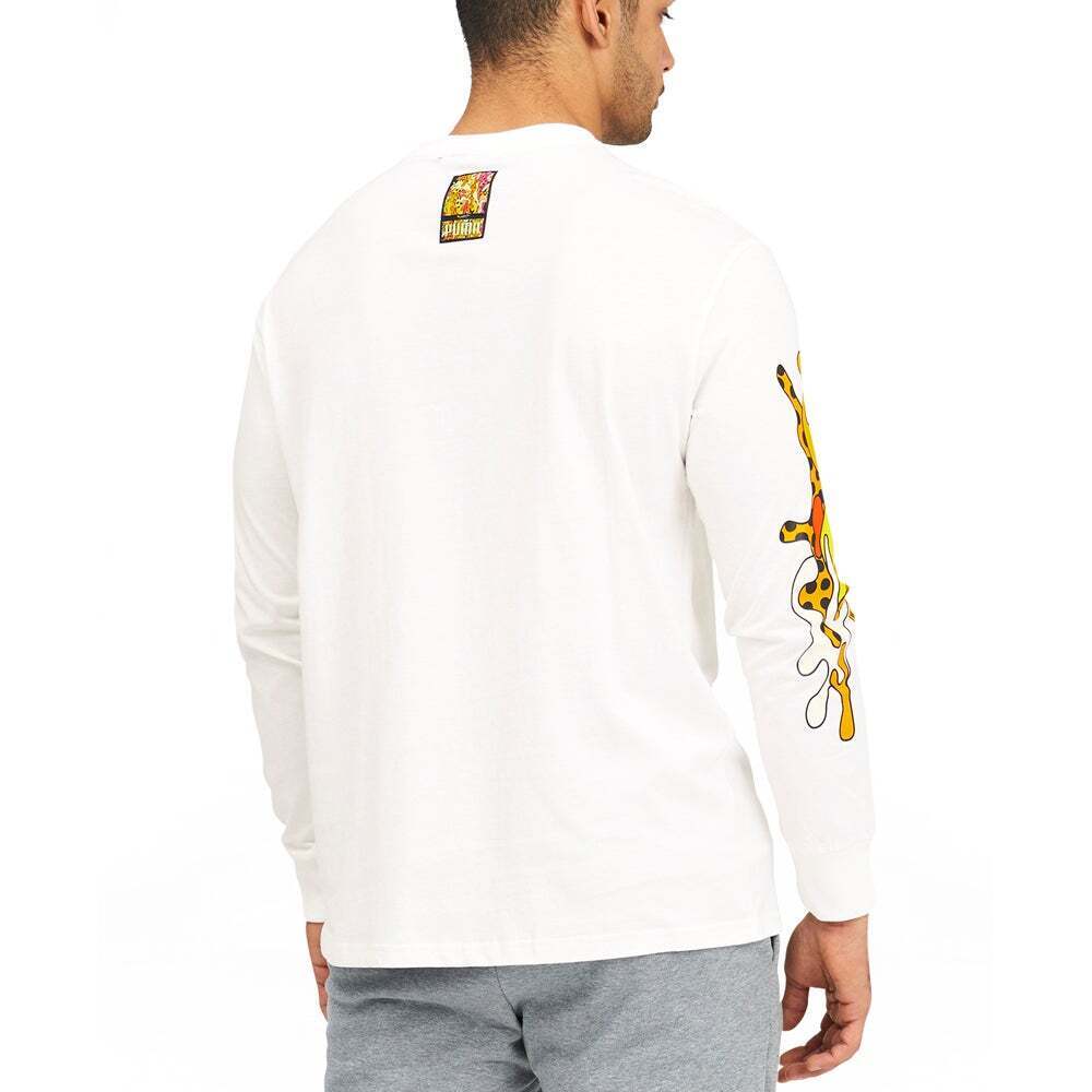 PUMA Kaos Casual x Britto Long Sleeve T-Shirt 'White Yellow' 532233-02