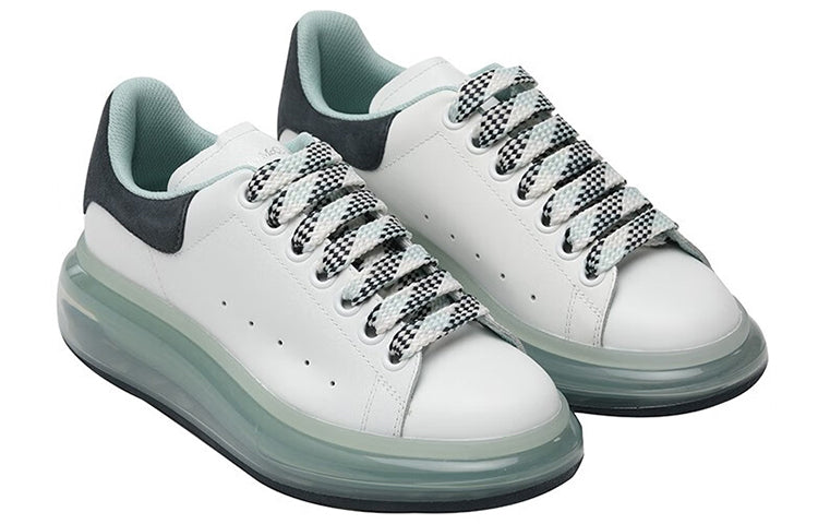 (WMNS) Alexander McQueen Transparent Sole Oversized Sneakers 'White Green' 666893WHXMA9995