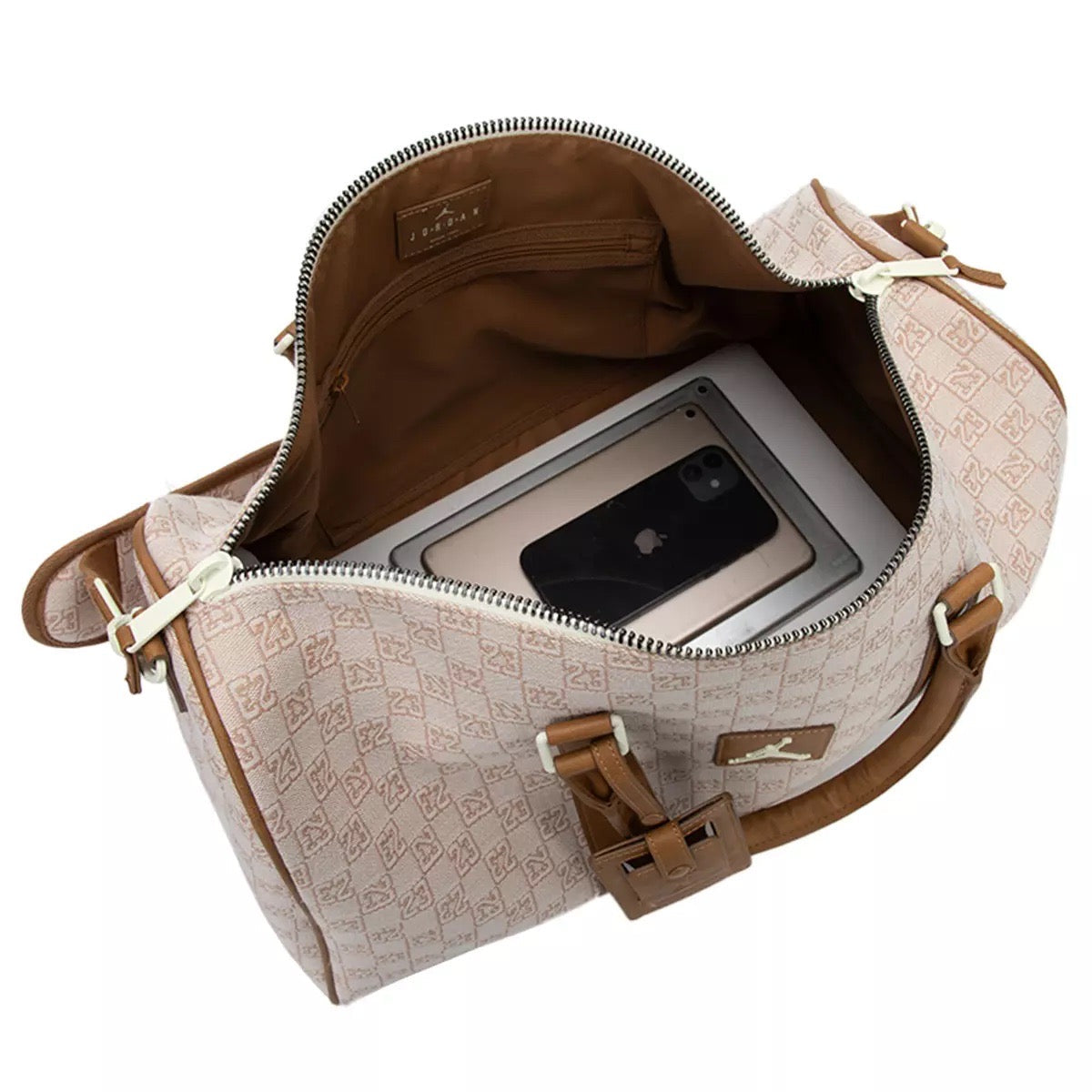 Air Jordan Monogram Duffle Bag 'Hemp' JD2413019AD-001